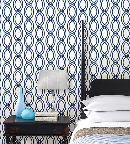 media image for Infinity Geometric Stripe Wallpaper from the Symetrie Collection by Brewster Home Fashions 297
