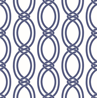 product image of sample infinity indigo geometric stripe wallpaper from the symetrie collection by brewster home fashions 1 546
