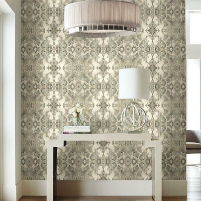 product image for Inner Beauty Peel & Stick Wallpaper in Grey by York Wallcoverings 18