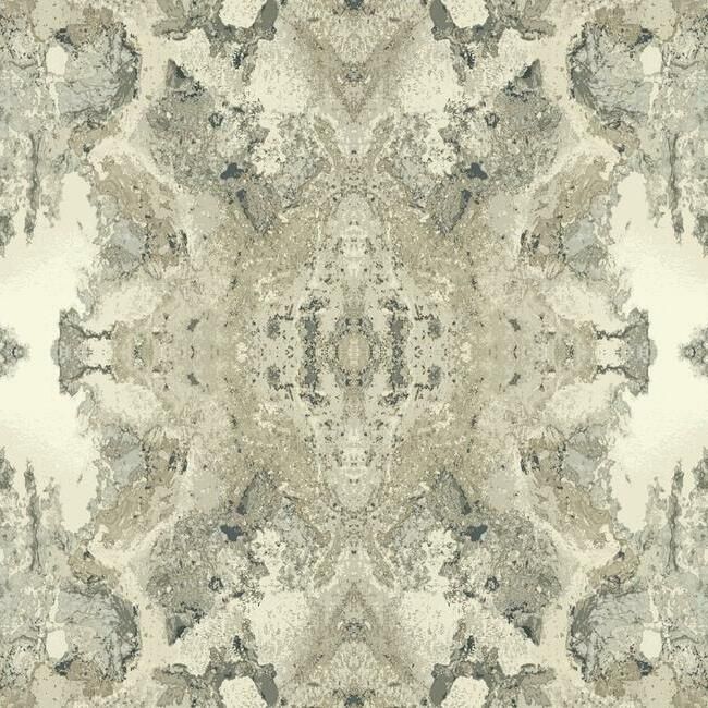 media image for Inner Beauty Peel & Stick Wallpaper in Grey by York Wallcoverings 211