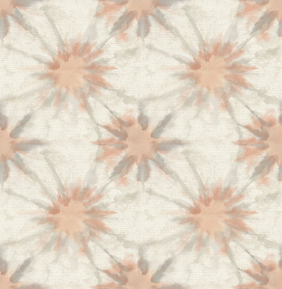 product image for Iris Coral Shibori Wallpaper from the Kismet Collection by Brewster Home Fashions 1