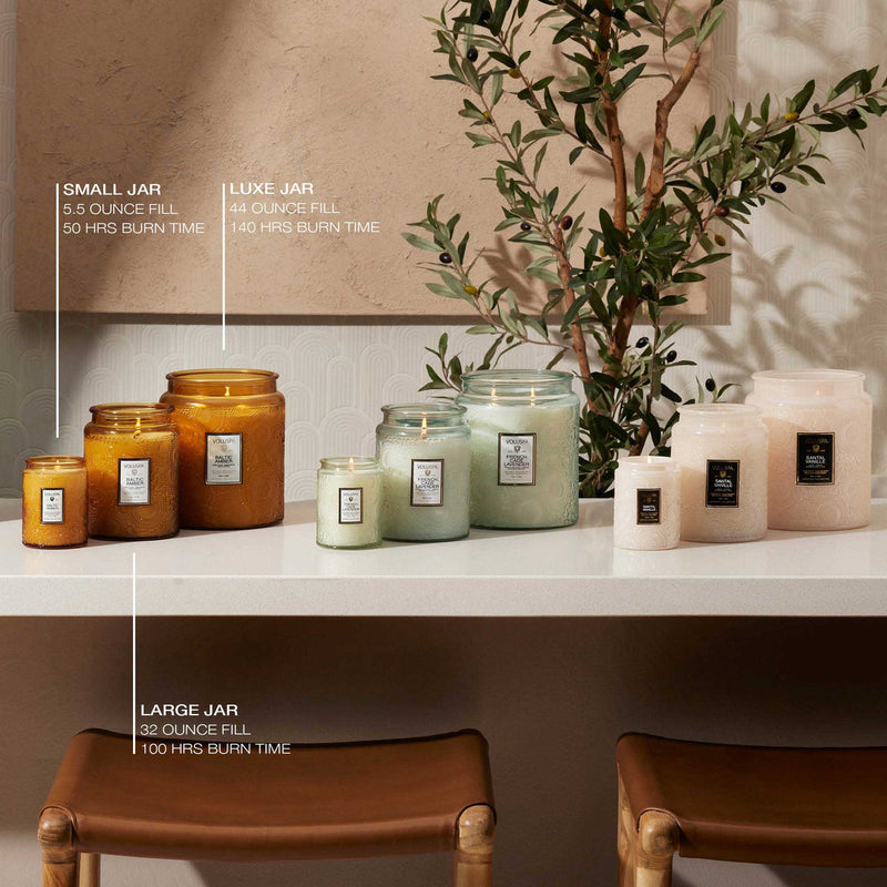 media image for santal vanille luxe jar candle 2 264