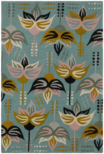 product image of jessica swift collection hand tufted wool rug in teal design by chandra rugs 1 1 558