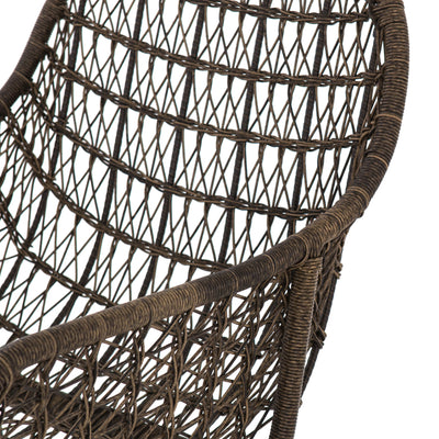 product image for Bandera Outdoor Woven Barstool in Distressed Grey by BD Studio 15