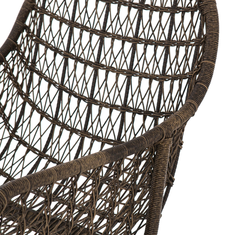 media image for Bandera Outdoor Woven Barstool in Distressed Grey by BD Studio 282