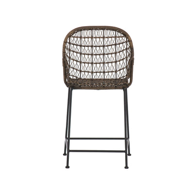 product image for Bandera Outdoor Woven Counter Stool in Distressed Grey by BD Studio 14