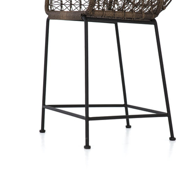 product image for Bandera Outdoor Woven Counter Stool in Distressed Grey by BD Studio 23