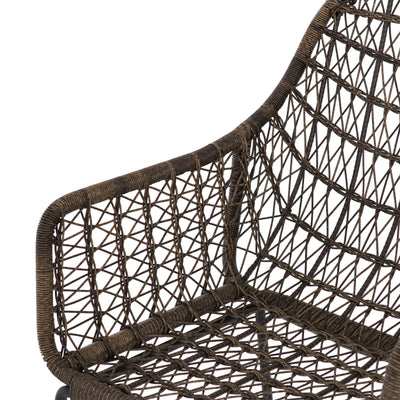 product image for Bandera Outdoor Woven Counter Stool in Distressed Grey by BD Studio 41