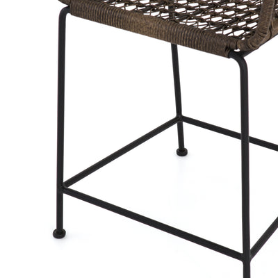 product image for Bandera Outdoor Woven Counter Stool in Distressed Grey by BD Studio 54
