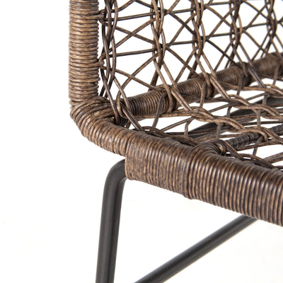 product image for Bandera Outdoor Woven Club Chair in Distressed Grey by BD Studio 88