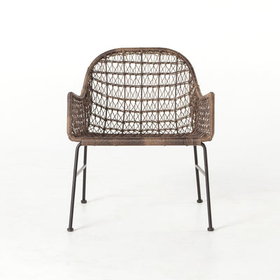 product image for Bandera Outdoor Woven Club Chair in Distressed Grey by BD Studio 7