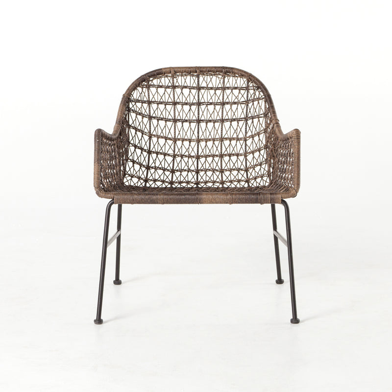 media image for Bandera Outdoor Woven Club Chair in Distressed Grey by BD Studio 24