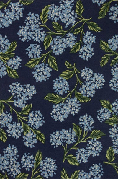 product image for joie hooked navy rug by rifle paper co x loloi joiejoi 04nv00160s 1 3