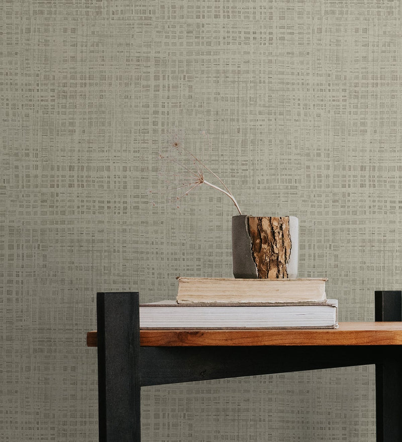 media image for Ami Taupe Wallpaper from the Japandi Collection by Seabrook Wallcoverings 24