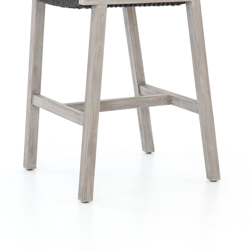 media image for Delano Outdoor Bar Stool in Weathered Grey by BD Studio 22