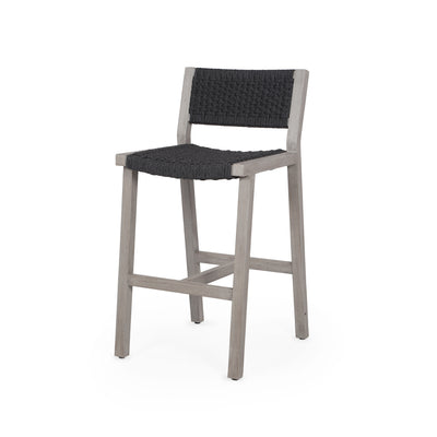 product image of Delano Outdoor Bar Stool in Weathered Grey by BD Studio 513