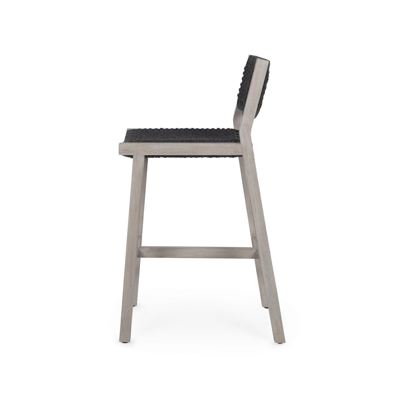 media image for Delano Outdoor Bar Stool in Weathered Grey by BD Studio 256
