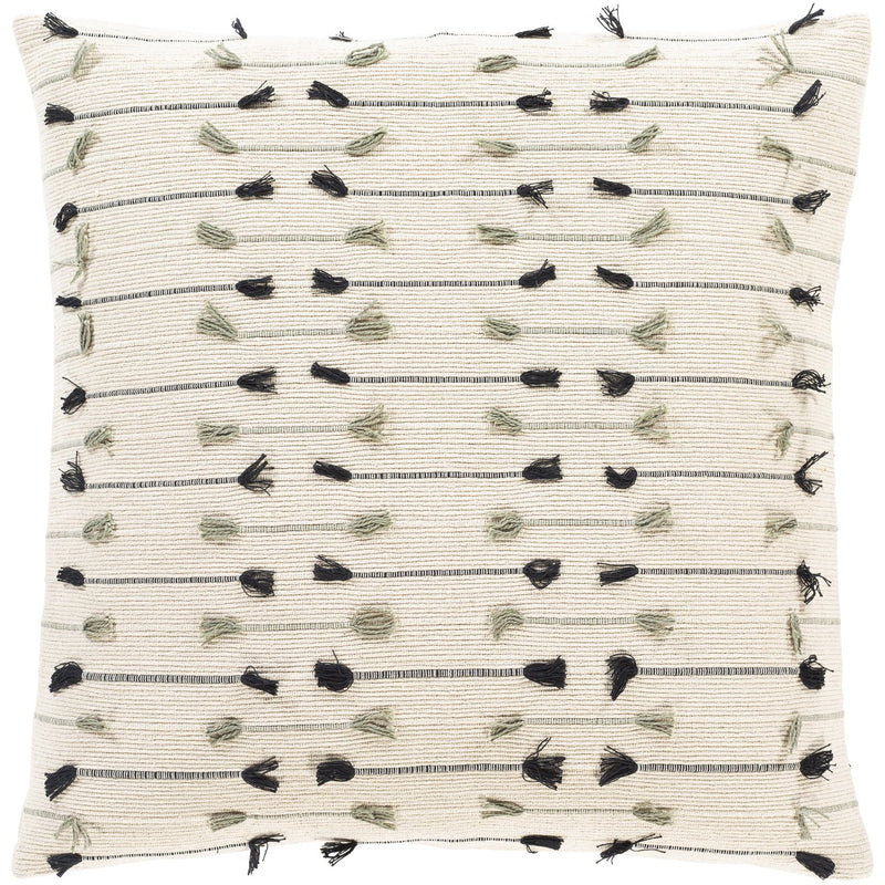 media image for Justine JTI-003 Woven Pillow in Beige & Black by Surya 293