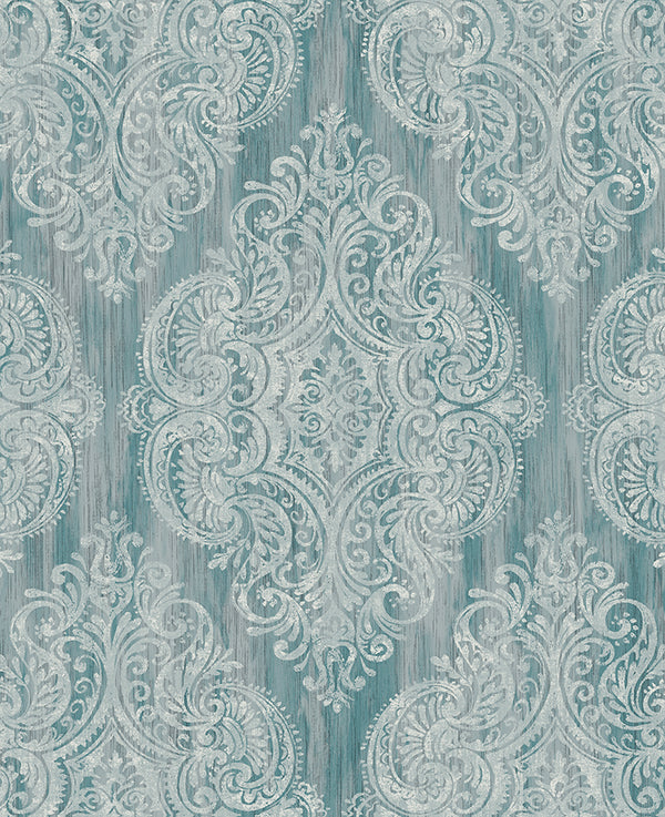 media image for Jackman Damask Wallpaper by Carl Robinson for Seabrook Wallcoverings 281
