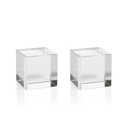 product image of Jacy Small Crystal Glass Straight Cube, Set of 2 532