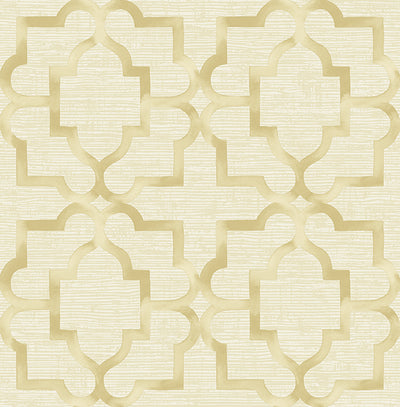 product image for Jarrett Geometric Wallpaper in Gold and Off-White by Carl Robinson for Seabrook Wallcoverings 18