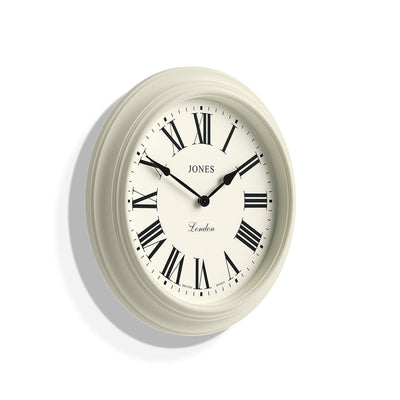 product image for Jones Supper Club Roman Numeral Wall Clock in Linen White 90