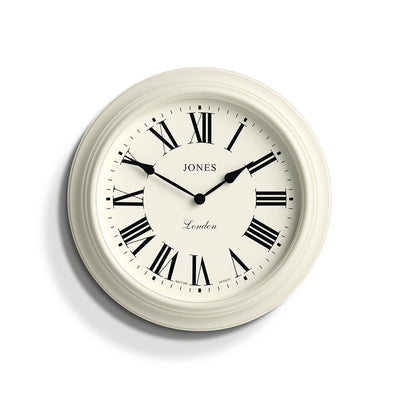 product image for Jones Supper Club Roman Numeral Wall Clock in Linen White 9
