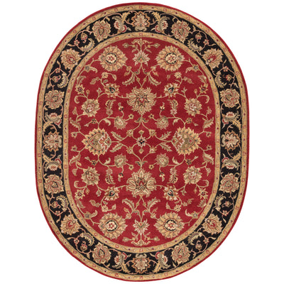 product image for my08 anthea handmade floral red black area rug design by jaipur 5 36