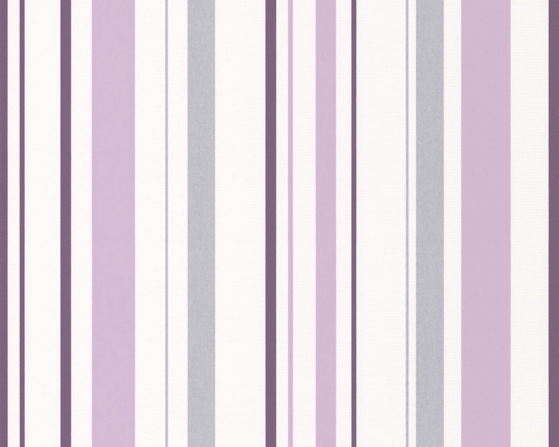 media image for Joyful Stripes Wallpaper in Purple design by BD Wall 229