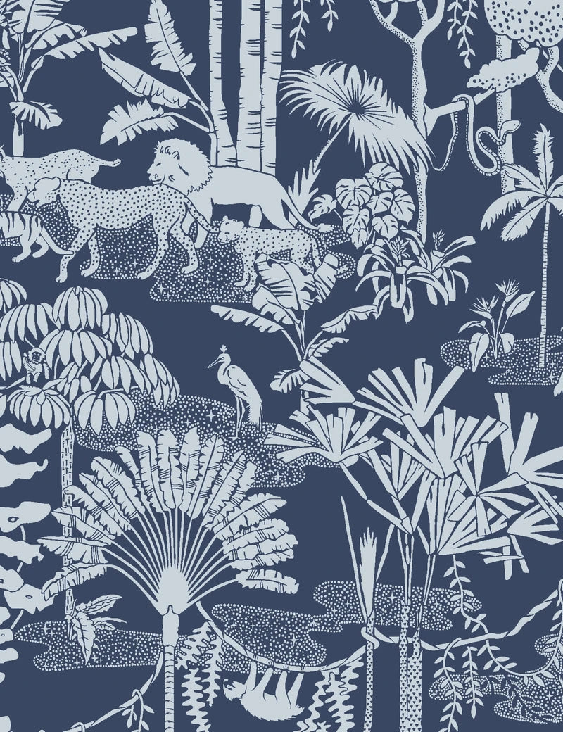 media image for Jungle Dream Wallpaper in Lune design by Aimee Wilder 218
