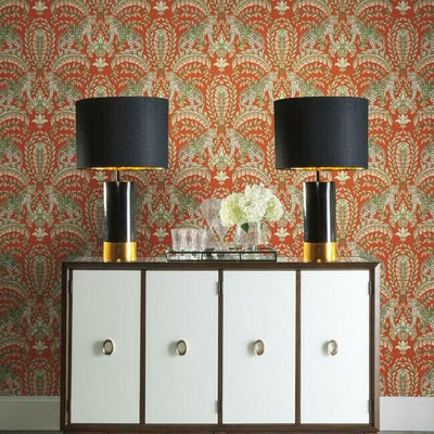 product image for Jungle Leopard Wallpaper in Orange from the Ronald Redding 24 Karat Collection by York Wallcoverings 3