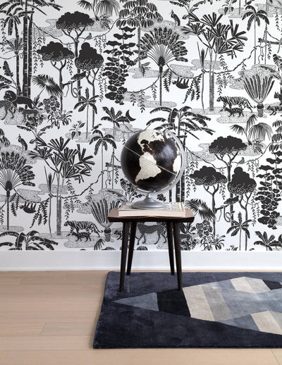 product image of Jungle Dream Wallpaper in Charcoal design by Aimee Wilder 53