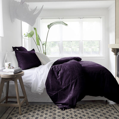 product image for Juno Velvet Eggplant Bedding 6 8