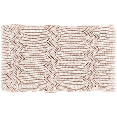 product image of Kiersten KET-1000 Knitted Throw in Ivory by Surya 58