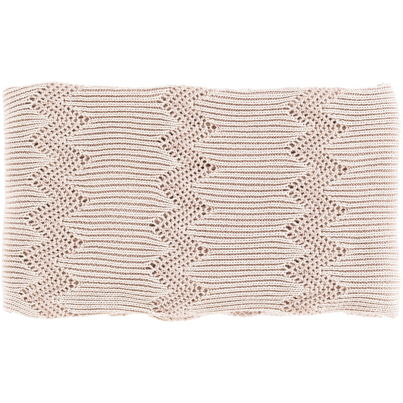media image for Kiersten KET-1000 Knitted Throw in Ivory by Surya 283