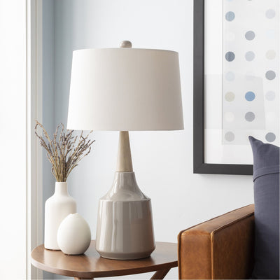 product image for Kent KTLP-004 Table Lamp in Medium Gray & White by Surya 0