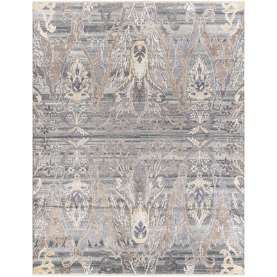 product image for Kushal KUS-2301 Hand Knotted Rug in Light Grey by Surya 6