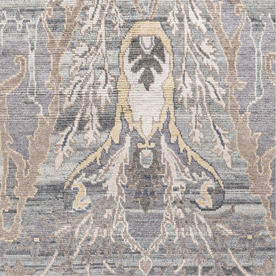 product image for Kushal KUS-2301 Hand Knotted Rug in Light Grey by Surya 38