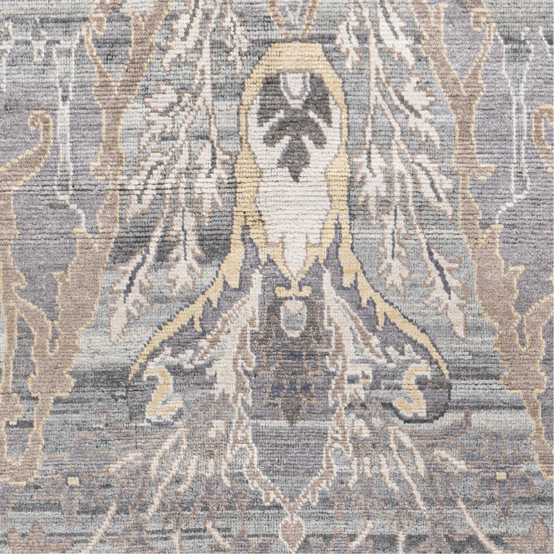 media image for Kushal KUS-2301 Hand Knotted Rug in Light Grey by Surya 282