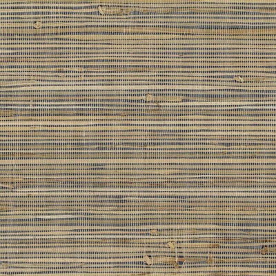 product image of Knotted Grass Wallpaper in Browns and Deep Blue from the Grasscloth II Collection by York Wallcoverings 542