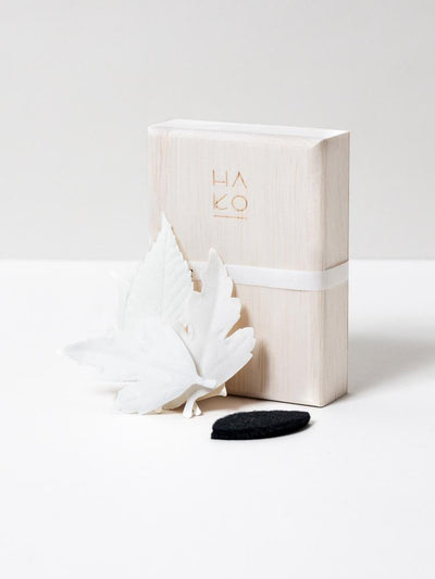 product image of ha ko paper incense wooden box set of 5 with incense mat 1 548