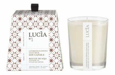 product image of Lucia Goat Milk & Linseed Flower Candle design by Lucia 548
