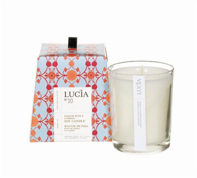 media image for Lucia Damask Rose and Cypress Candle design by Lucia 274