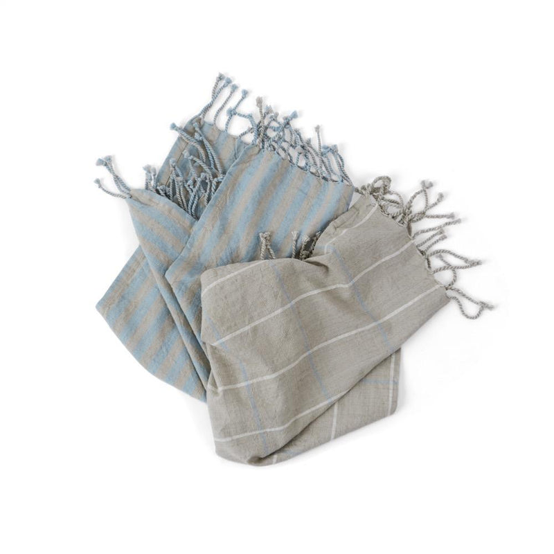 media image for gobi tea towel 2 pcs pack tourmaline grey 2 284