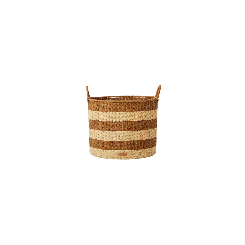 media image for gomi cylinder storage baskets 3 pcs set caramel by oyoy 4 297