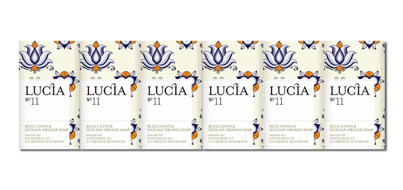 media image for Blue Lotus and Sicilian Orange Soap Gift Set (6) design by Lucia 275