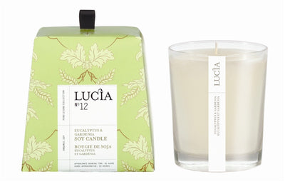 product image of Eucalyptus and Gardenia Soy Candle design by Lucia 568
