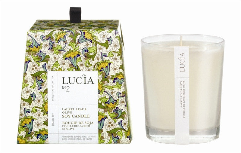 media image for Lucia Laurel Leaf & Olive Soy Candle design by Lucia 246