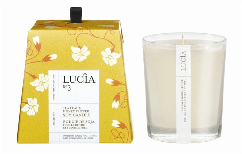 media image for Lucia Tea Leaf & Wild Honey Soy Candle design by Lucia 245