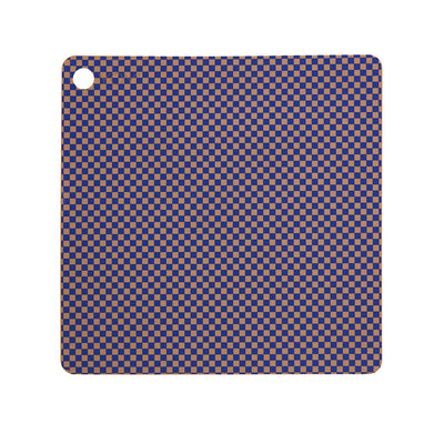 product image of placemat checker pack of 2 optic blue 1 570